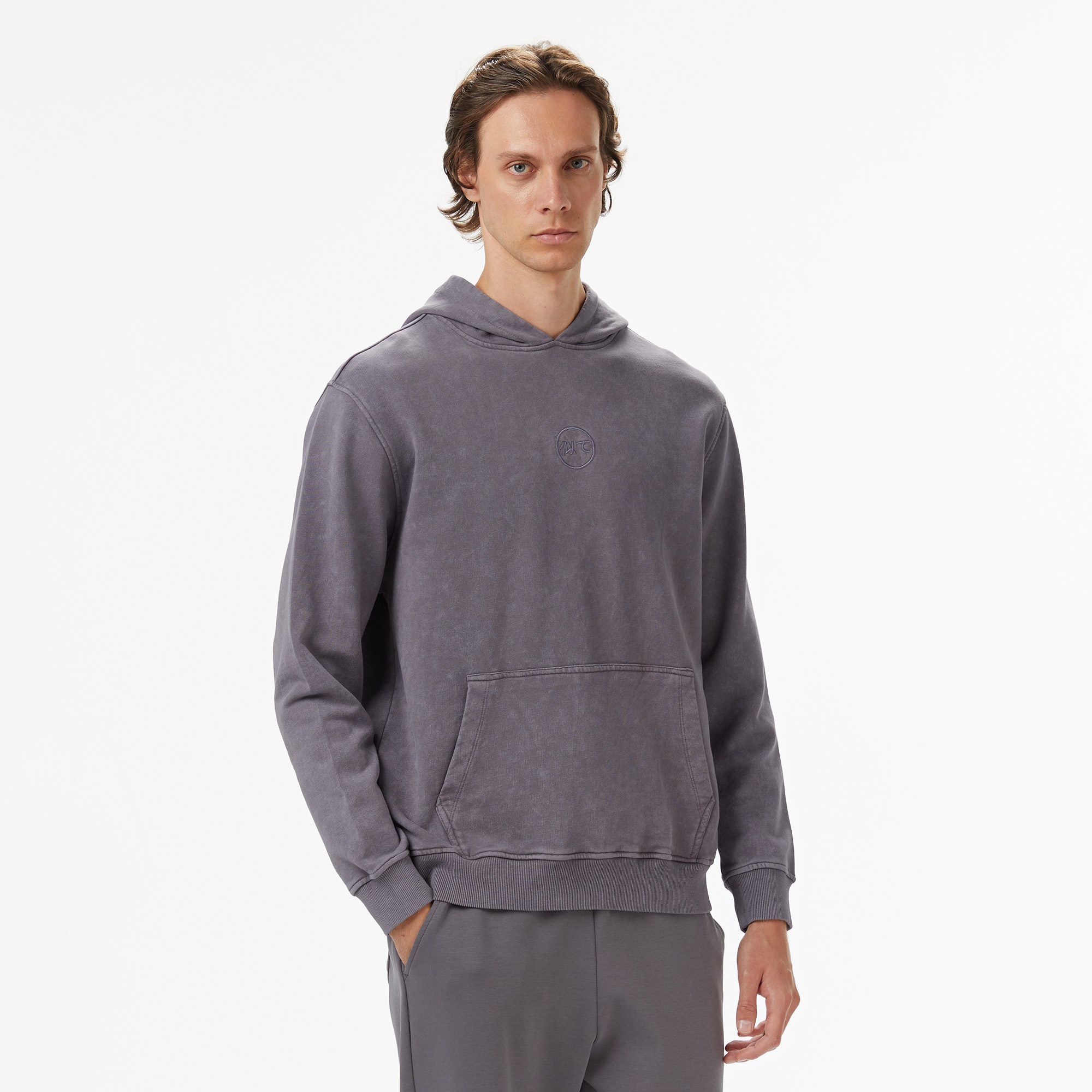 UNITED4 Erkek Gri Hoodie