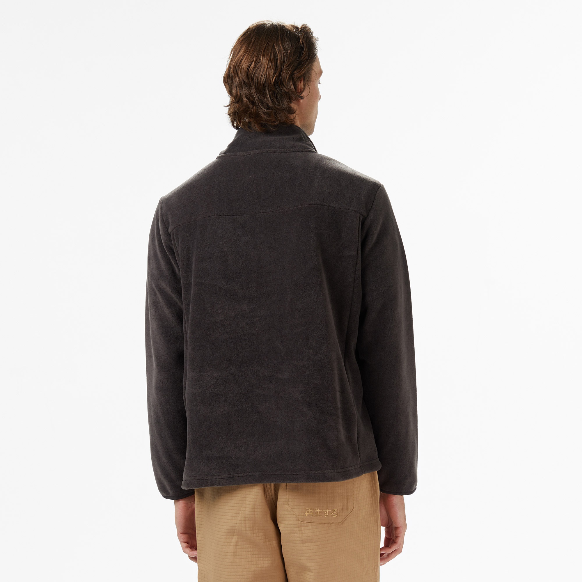 UNITED4 Erkek Gri Half Zip Sweatshirt