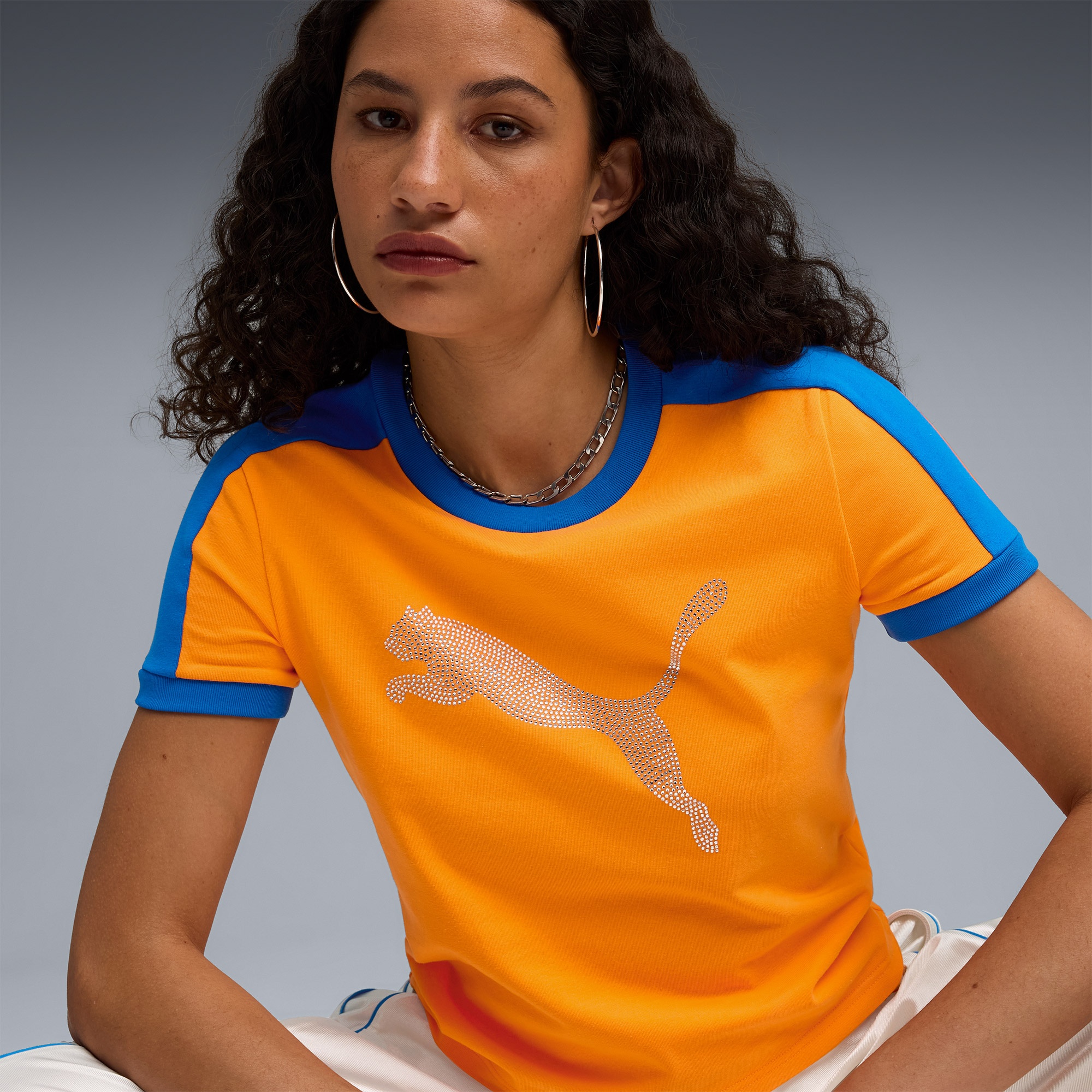 Puma Downtown Kadın Turuncu T-Shirt