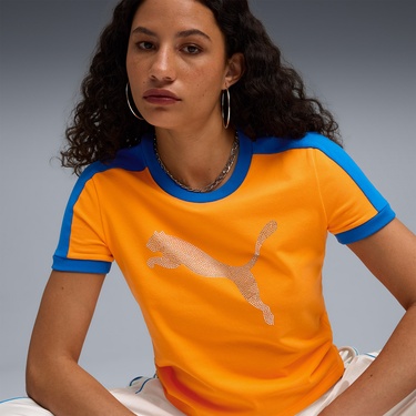  Puma Downtown Kadın Turuncu T-Shirt