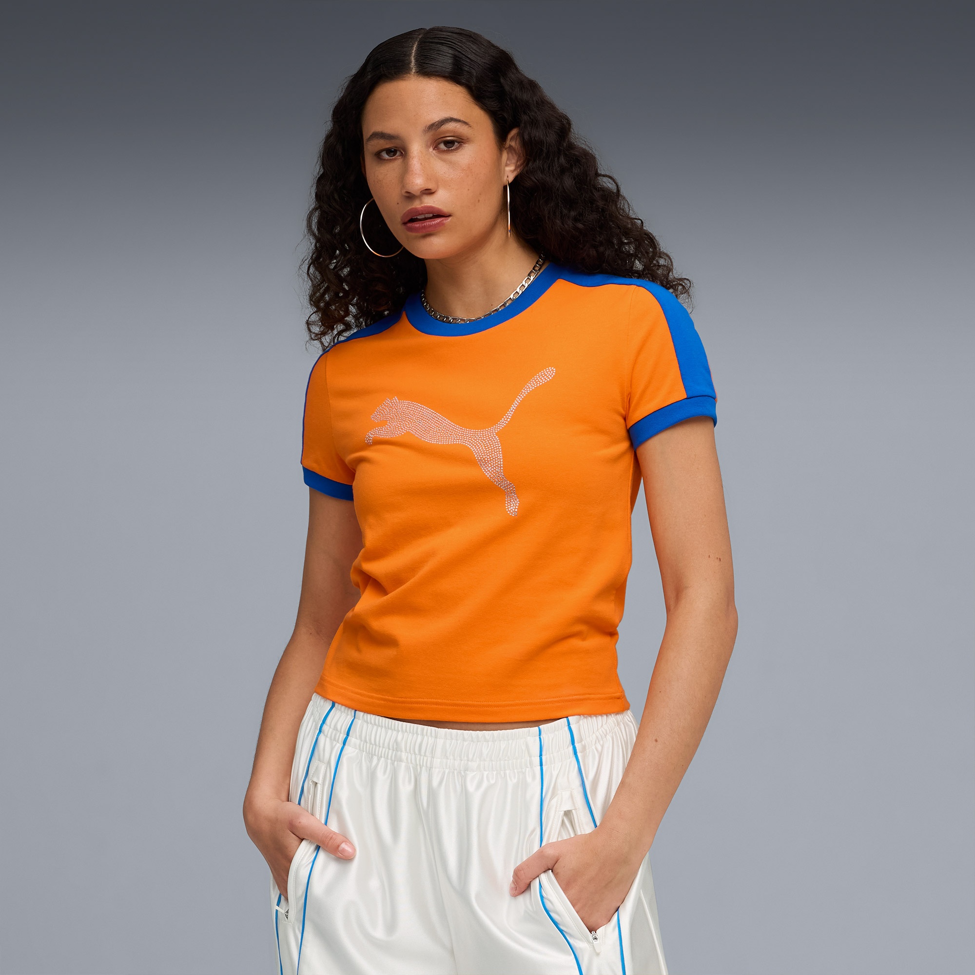 Puma Downtown Kadın Turuncu T-Shirt