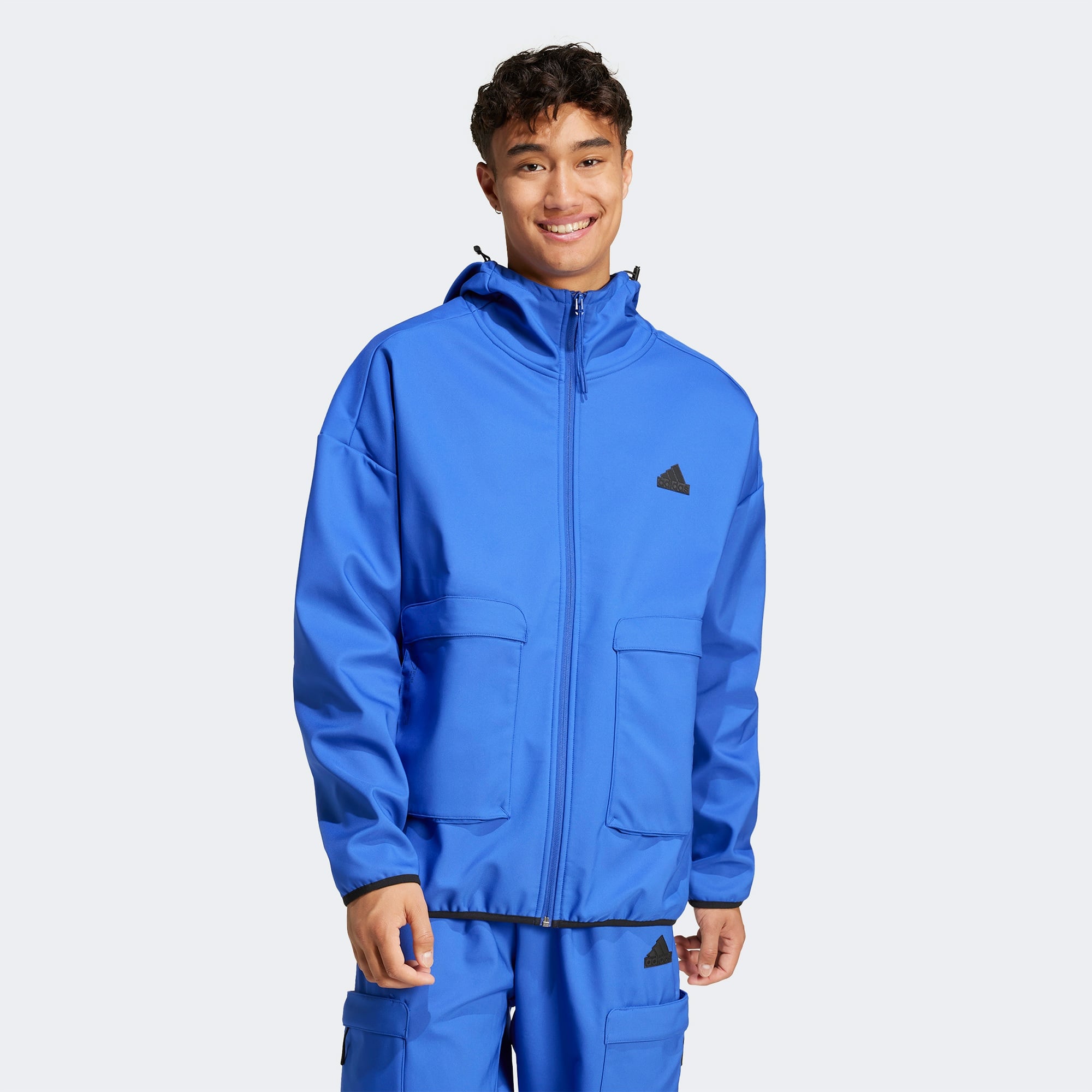 adidas City Escape Premium Full Zip Erkek Mavi Mont