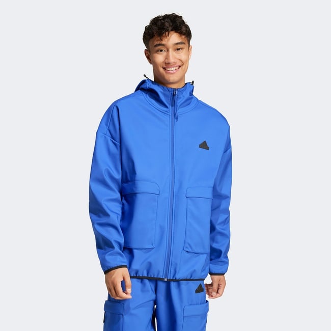  adidas City Escape Premium Full Zip Erkek Mavi Mont