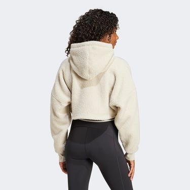  adidas X Moon Boot Cropped Kadın Bej Hoodie