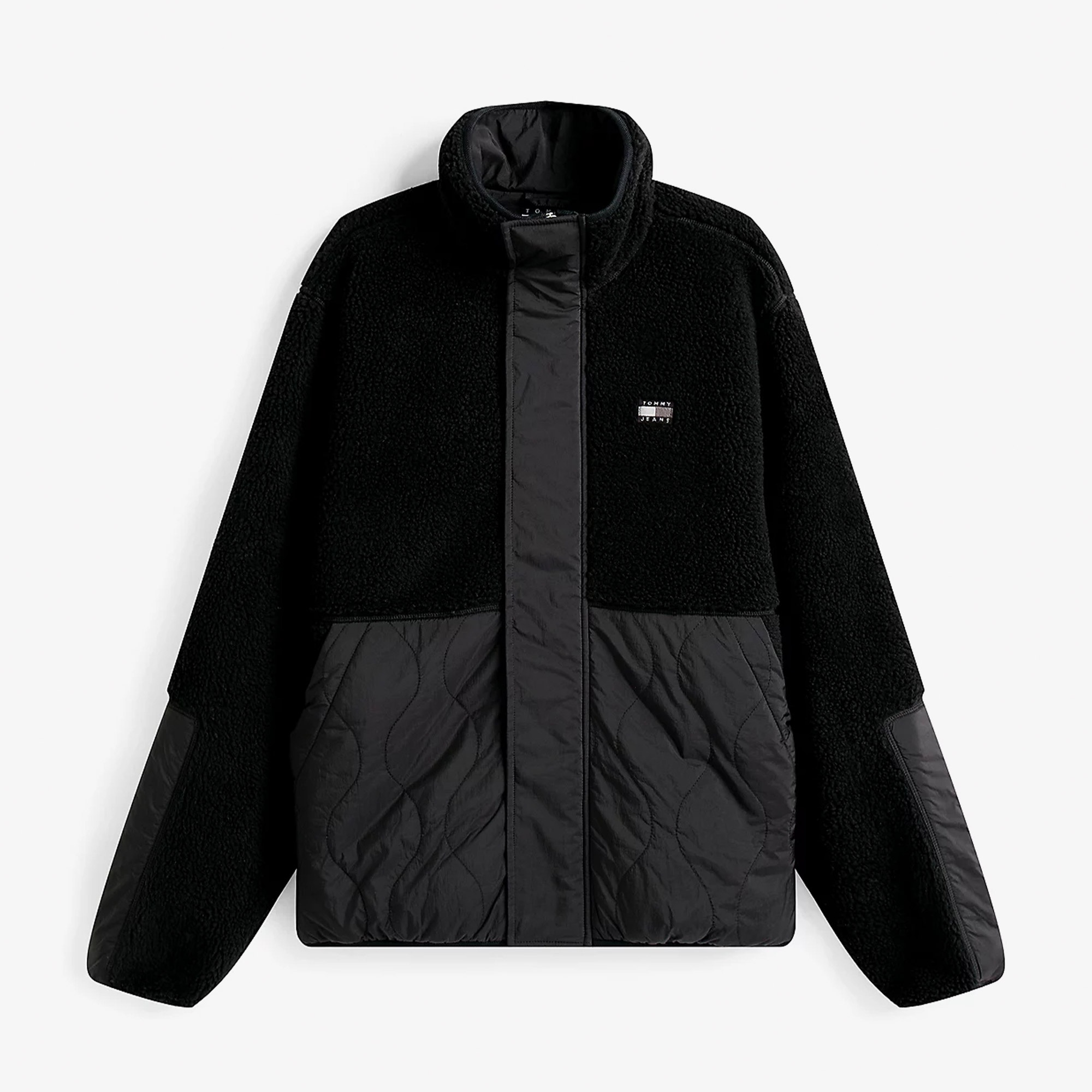 Tommy Jeans Essential Mix Teddy Erkek Siyah Ceket