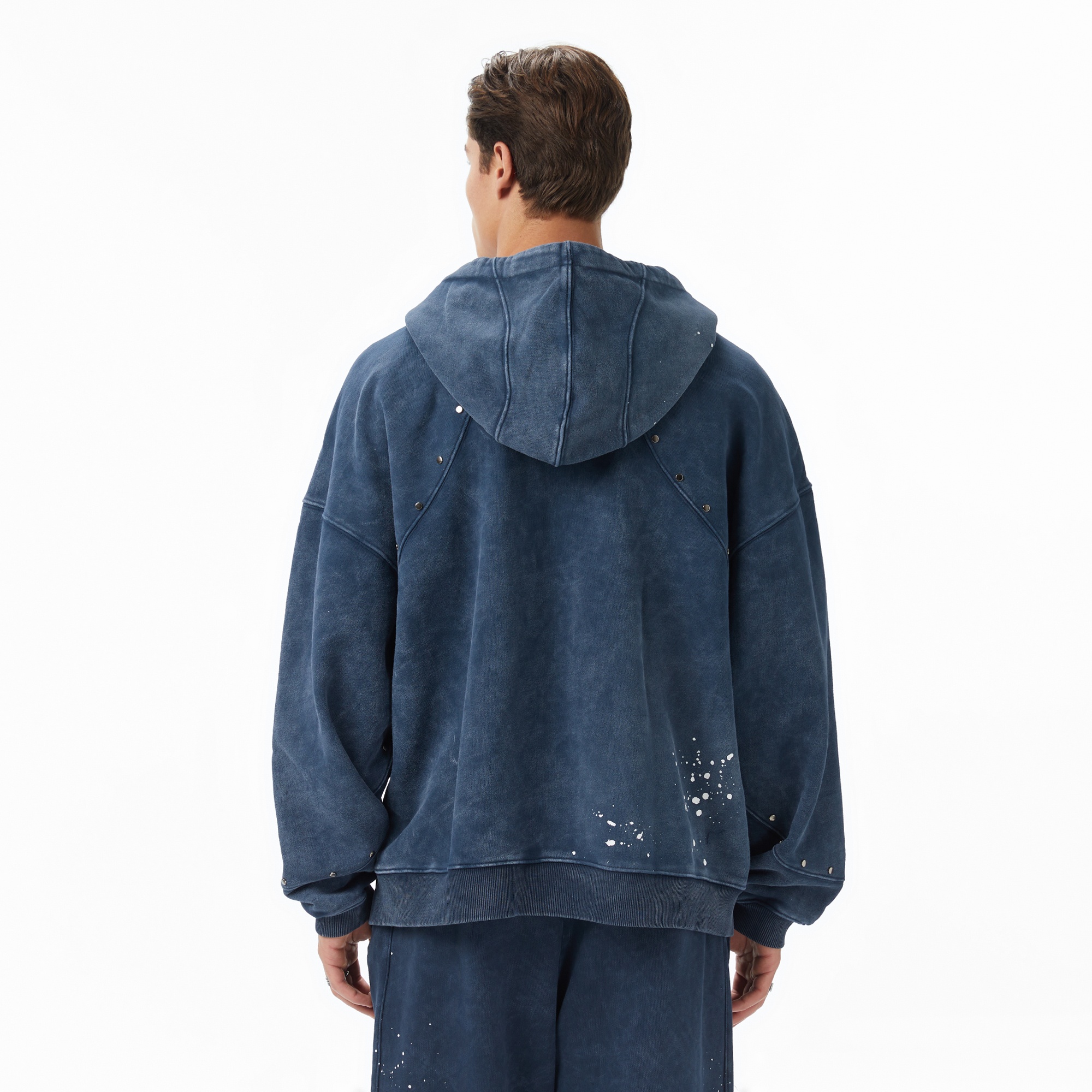 Les Benjamins Essentials 302 Erkek Mavi Sweatshirt