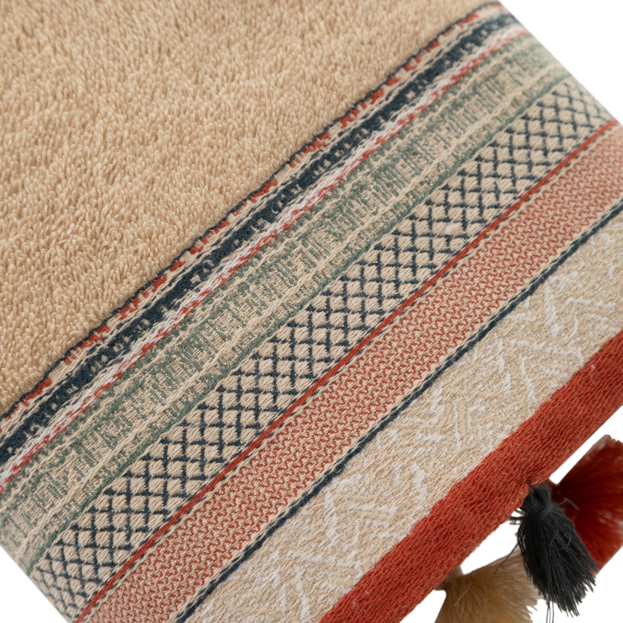 LISA BEJ PÜSKÜLLÜ YÜZ HAVLUSU 50X80