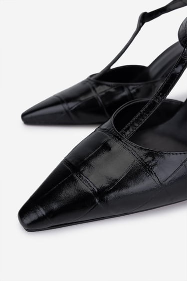  Valmenti Kadın Hakiki Deri Siyah Topuklu Ayakkabı