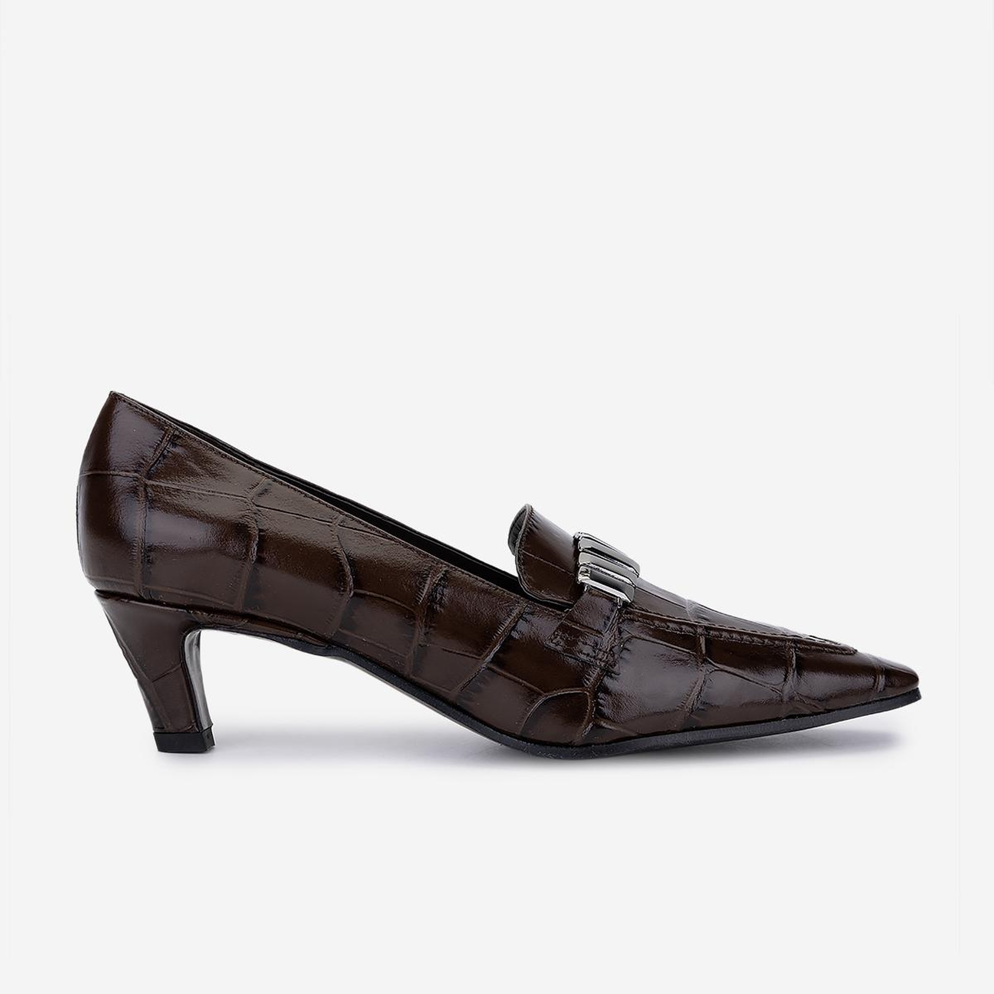 Valmenti Kadın Hakiki Deri Kahverengi Topuklu Ayakkabı