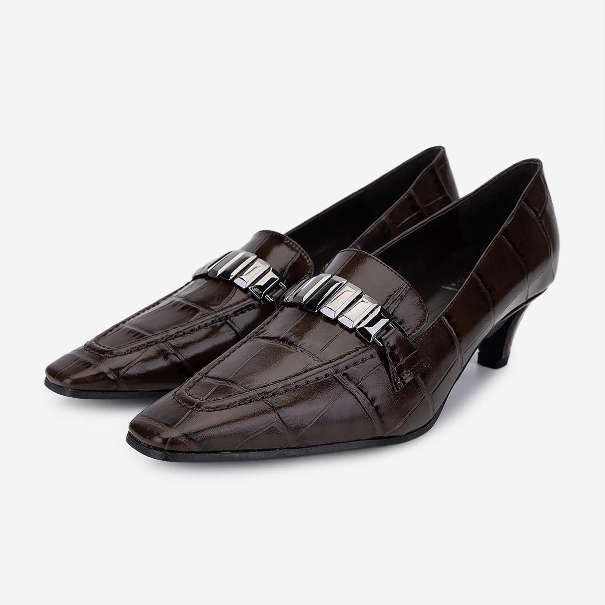 Valmenti Kadın Hakiki Deri Kahverengi Topuklu Ayakkabı