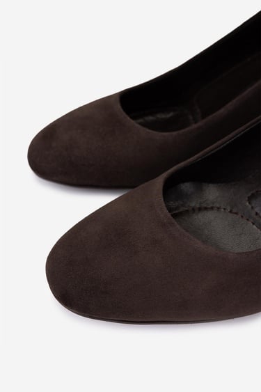  Valmenti Kadın Hakiki Deri Kahverengi Süet Topuklu Ayakkabı