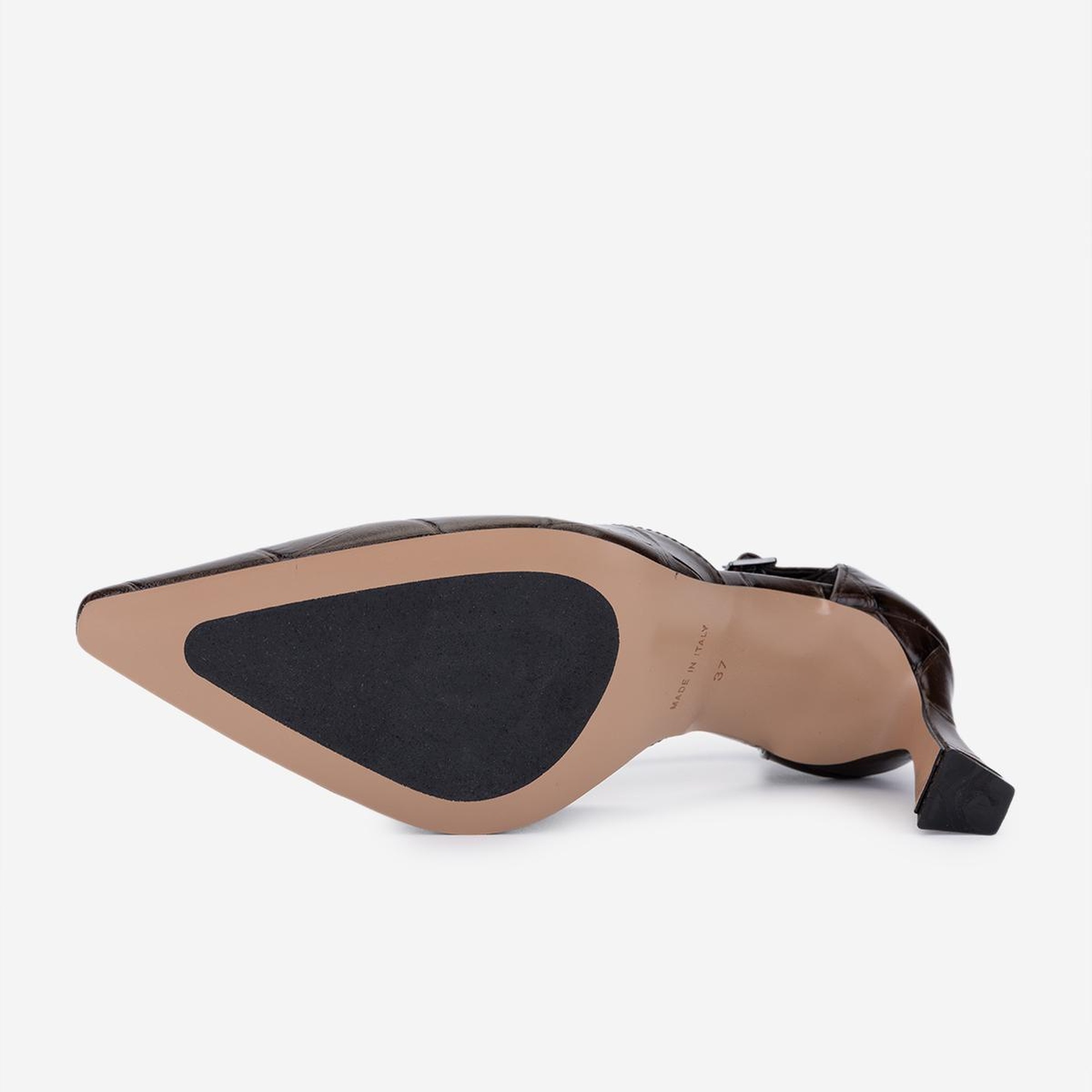 Valmenti Kadın Hakiki Deri Kahverengi Topuklu Ayakkabı