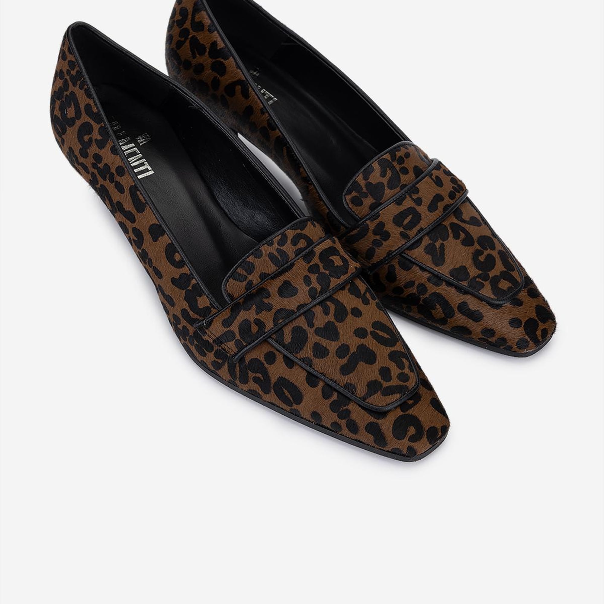 Valmenti Kadın Hakiki Deri Leopar Topuklu Ayakkabı