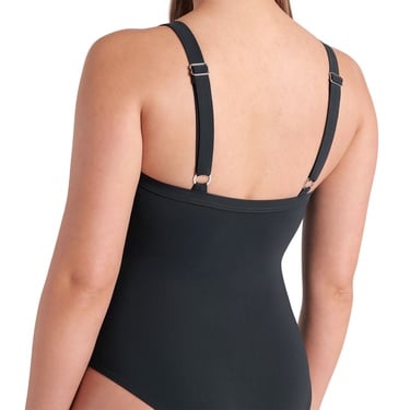  Lara Soft Curve Back Kadın Siyah Yüzücü Mayosu 008119550