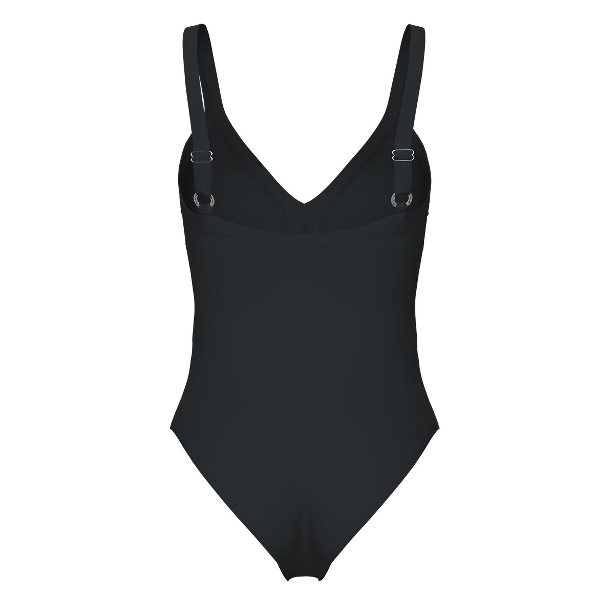 Lara Soft Curve Back Kadın Siyah Yüzücü Mayosu 008119550