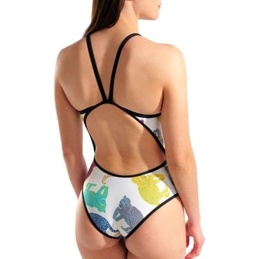  In The Wild Swimsuit Super Fly Back Kadın Beyaz Yüzücü Mayosu 010204150