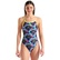 Multi Chameleons Swimsuit Lace Back Kadın Siyah Yüzücü Mayosu 010209560