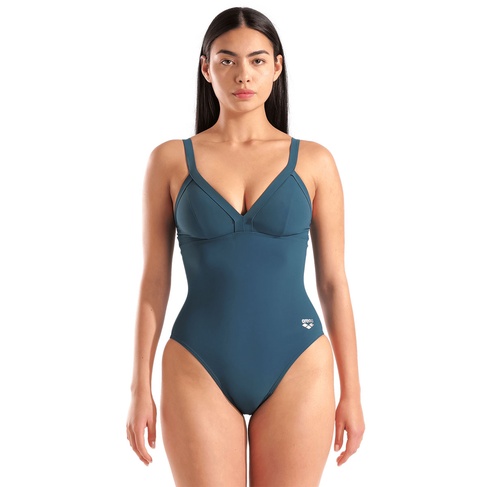  Lara Soft Curve Back Kadın Lacivert Yüzücü Mayosu 008119650