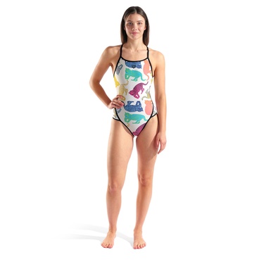  In The Wild Swimsuit Super Fly Back Kadın Beyaz Yüzücü Mayosu 010204150