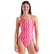 Ripple Print Swimsuit Lightdrop Kadın Pembe Yüzücü Mayosu 010980990