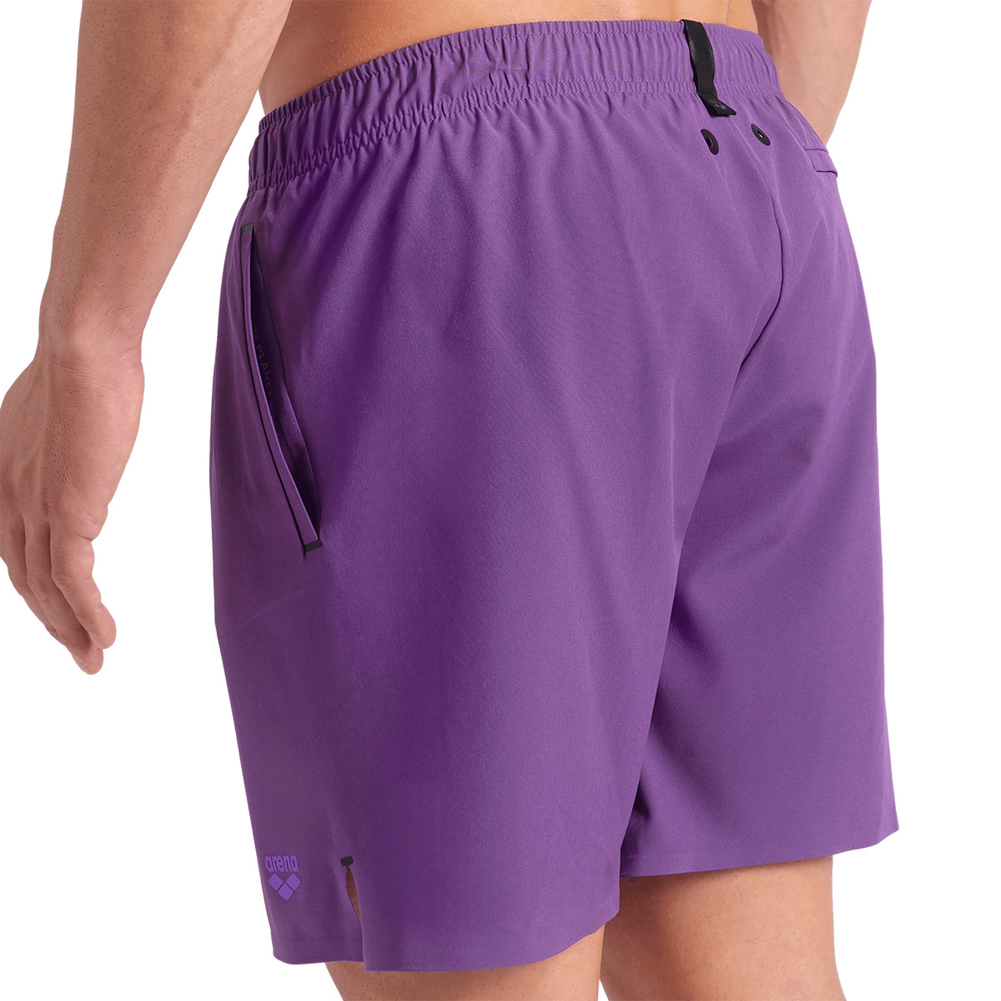 Evo Beach Boxer Solid Erkek Mor Deniz Şortu 006060930