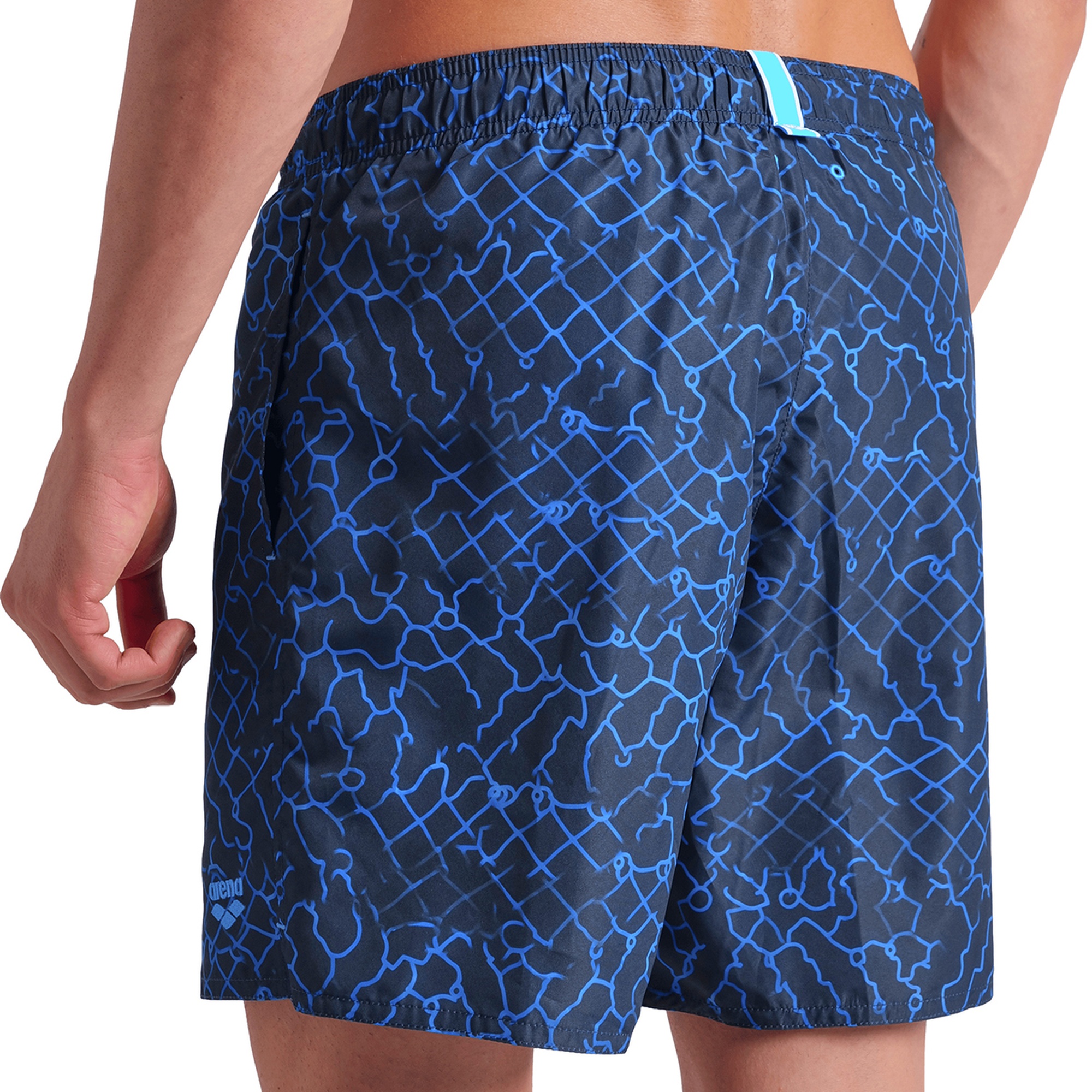 Water Prints Beach Erkek Mavi Deniz Şortu 007153711