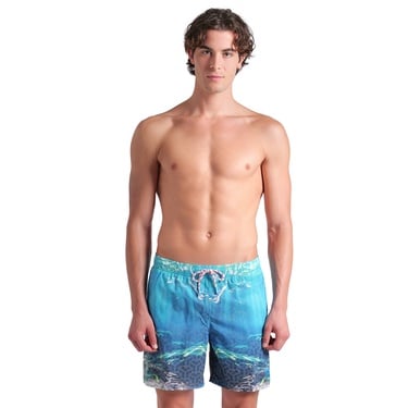  Water Prints Beach Erkek Beyaz Deniz Şortu 007152800