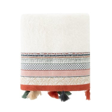  LISA KREM PÜSKÜLLÜ YÜZ HAVLUSU 50X80