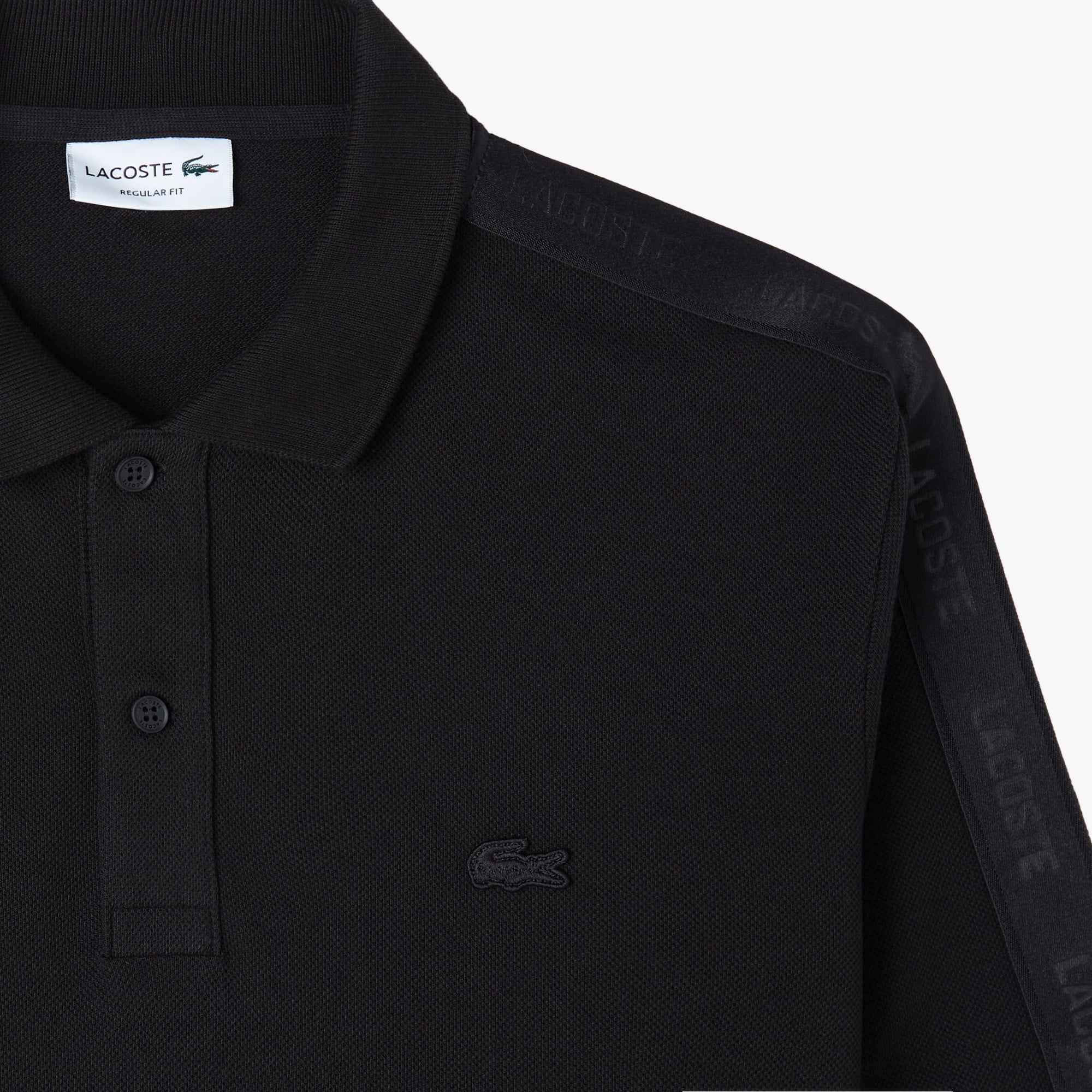 Lacoste Erkek Regular Fit Uzun Kollu Siyah Polo