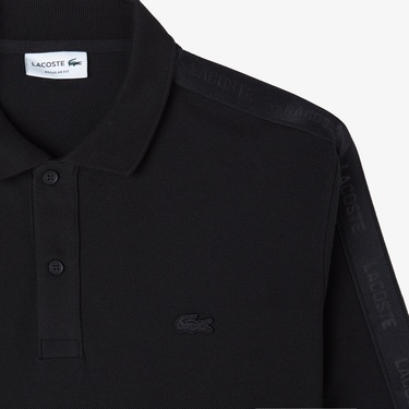  Lacoste Erkek Regular Fit Uzun Kollu Siyah Polo