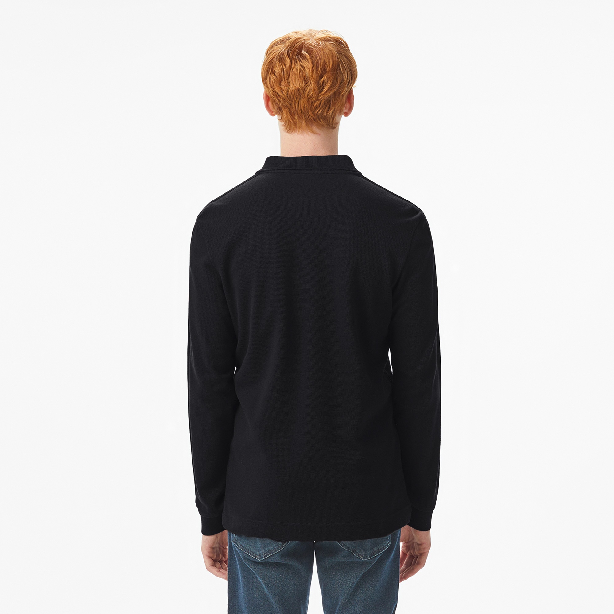Lacoste Erkek Regular Fit Uzun Kollu Siyah Polo