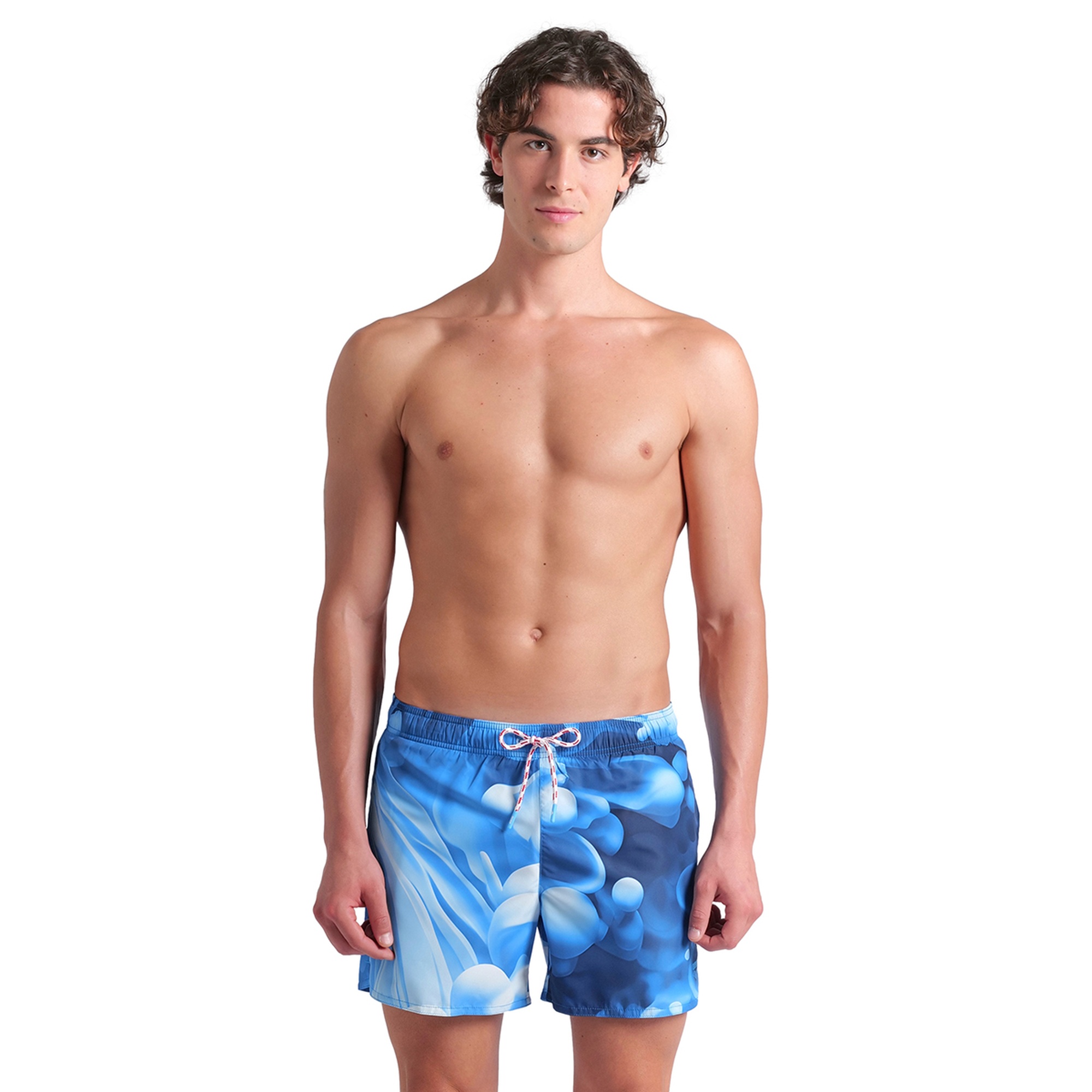 Water Prints Beach Erkek Mavi Deniz Şortu 007159720