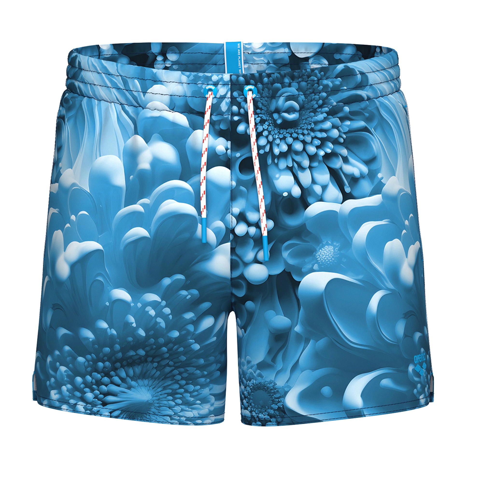 Water Prints Beach Erkek Mavi Deniz Şortu 007159720