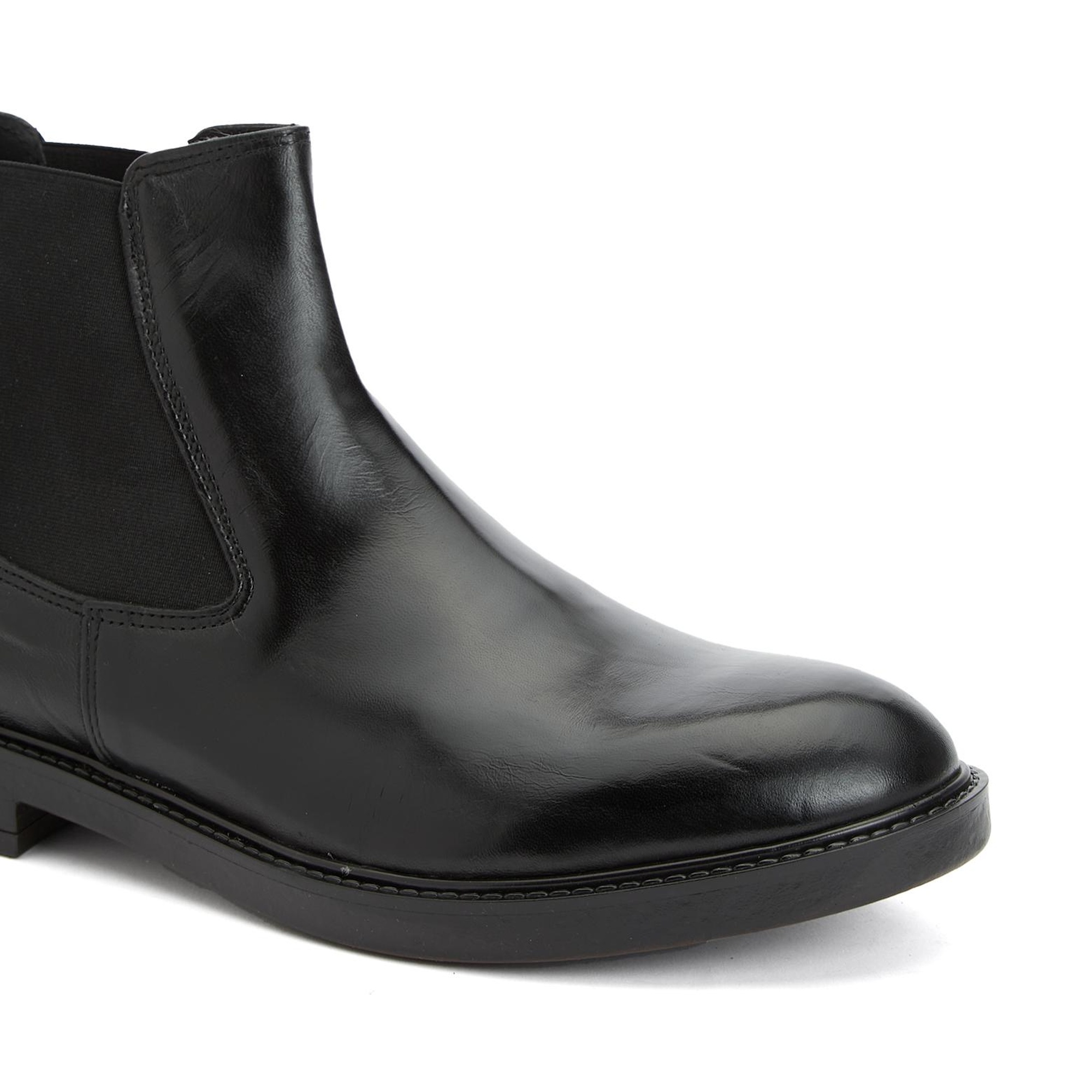 Divarese Erkek Siyah Deri Bot