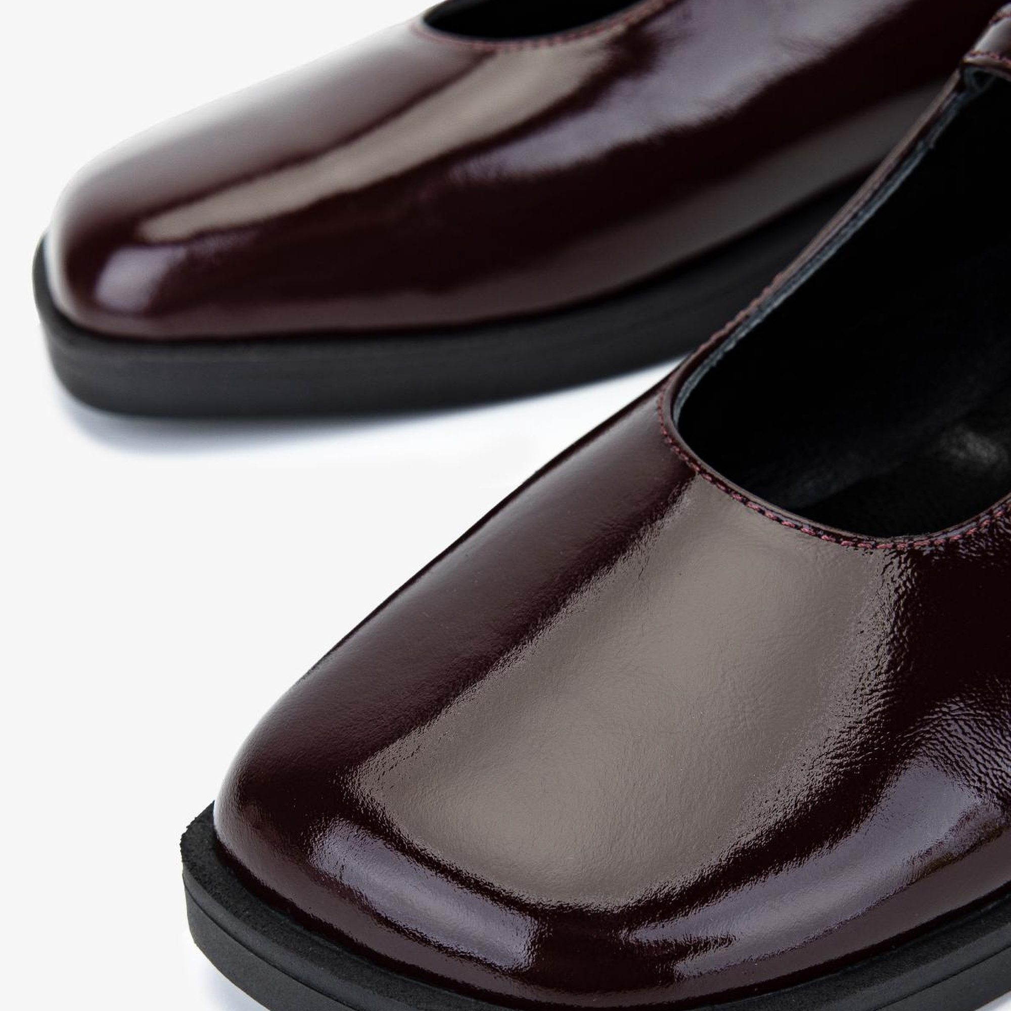 Valmenti Kadın Hakiki Deri Bordo Rugan Casual Ayakkabı