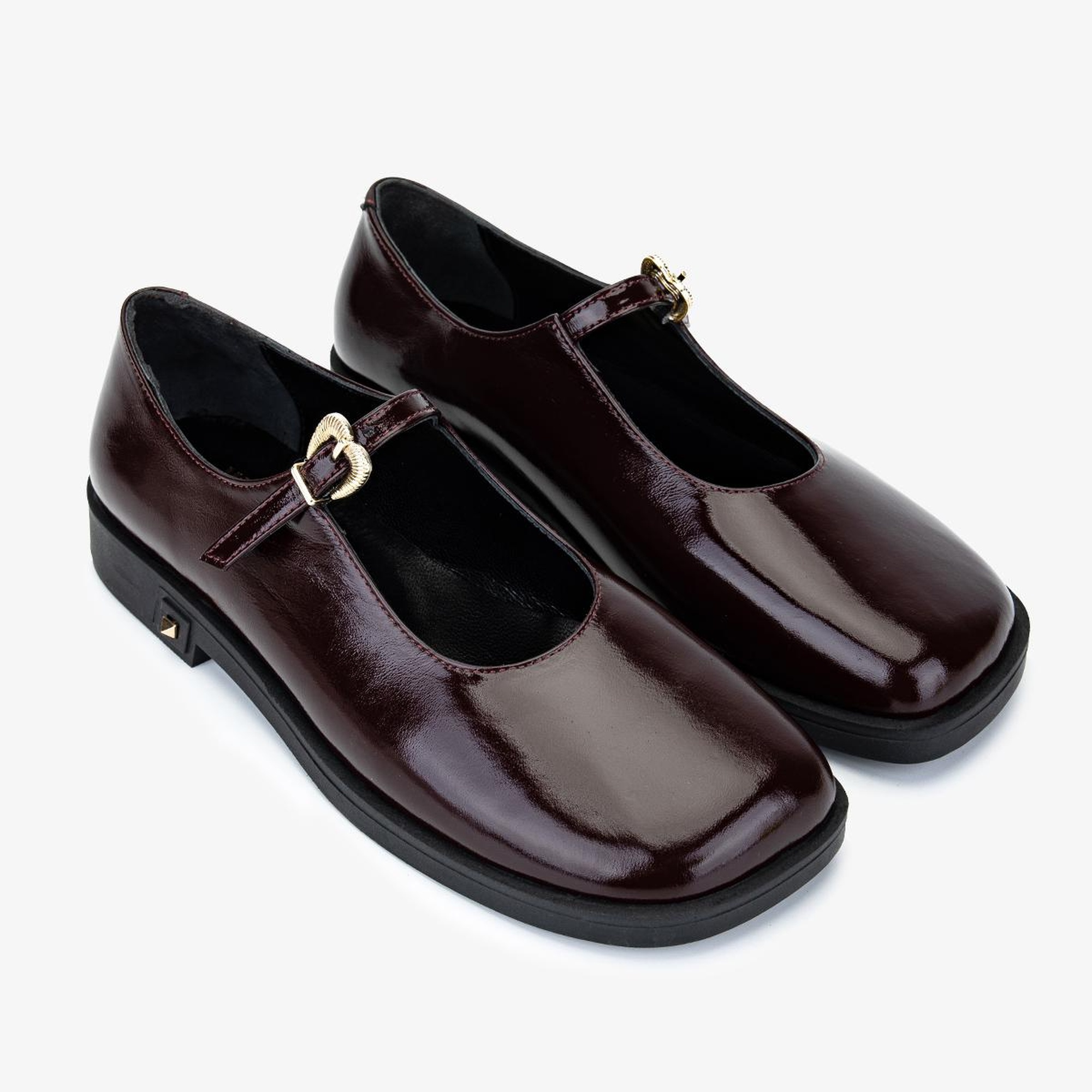 Valmenti Kadın Hakiki Deri Bordo Rugan Casual Ayakkabı