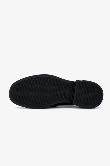  Valmenti Kadın Hakiki Deri Siyah Loafer Ayakkabı