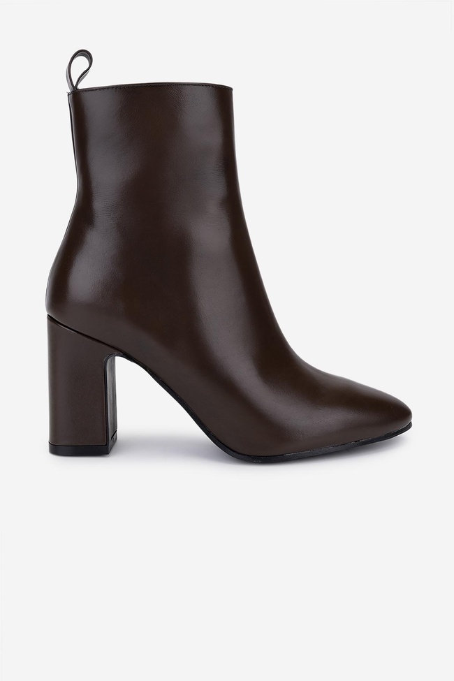  Valmenti Kadın Hakiki Deri Kahverengi Topuklu Bot