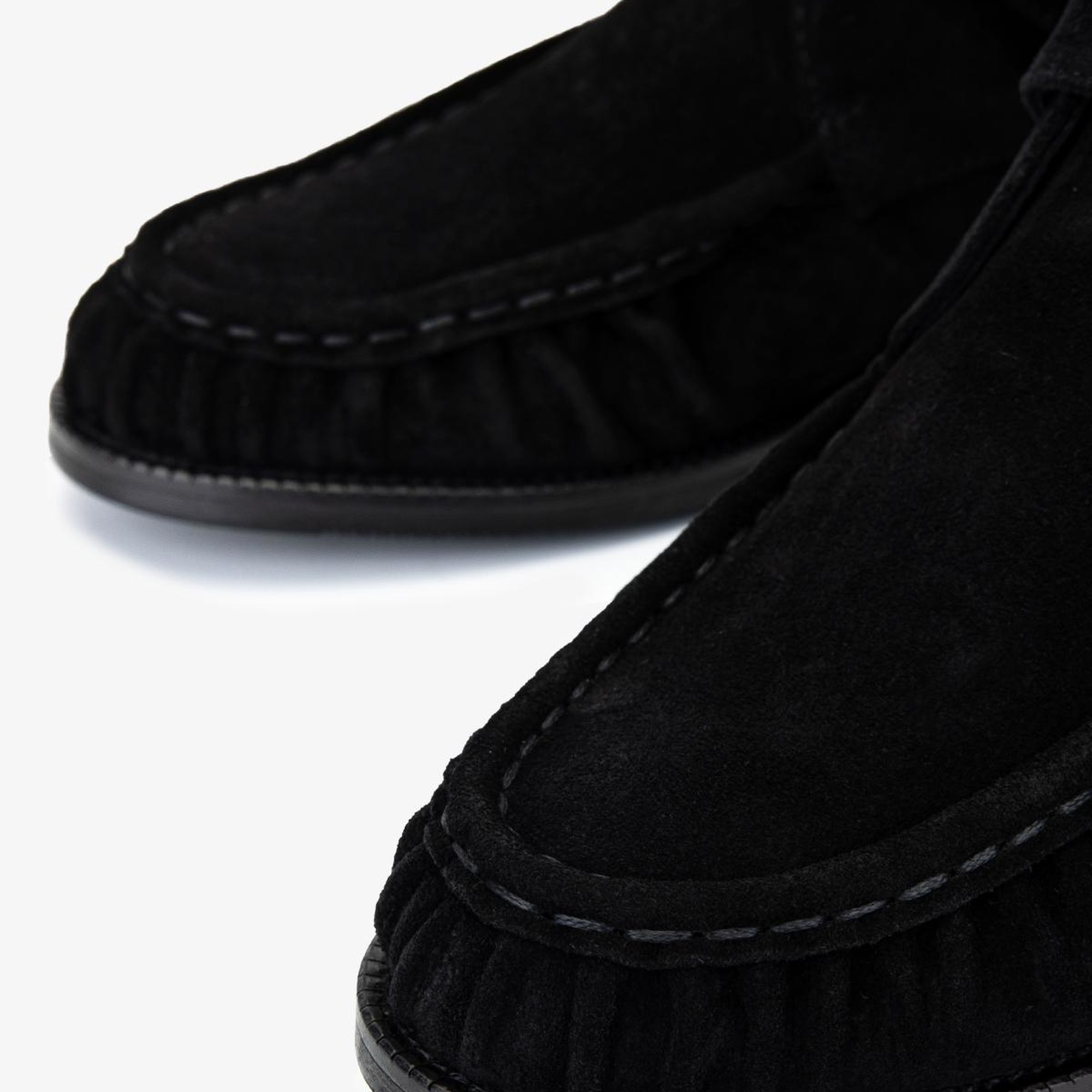 Valmenti Kadın Hakiki Deri Siyah Süet Düz Bot