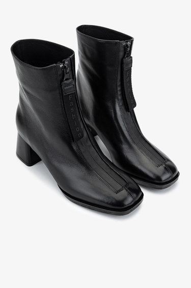  Valmenti Kadın Hakiki Deri Siyah Topuklu Bot