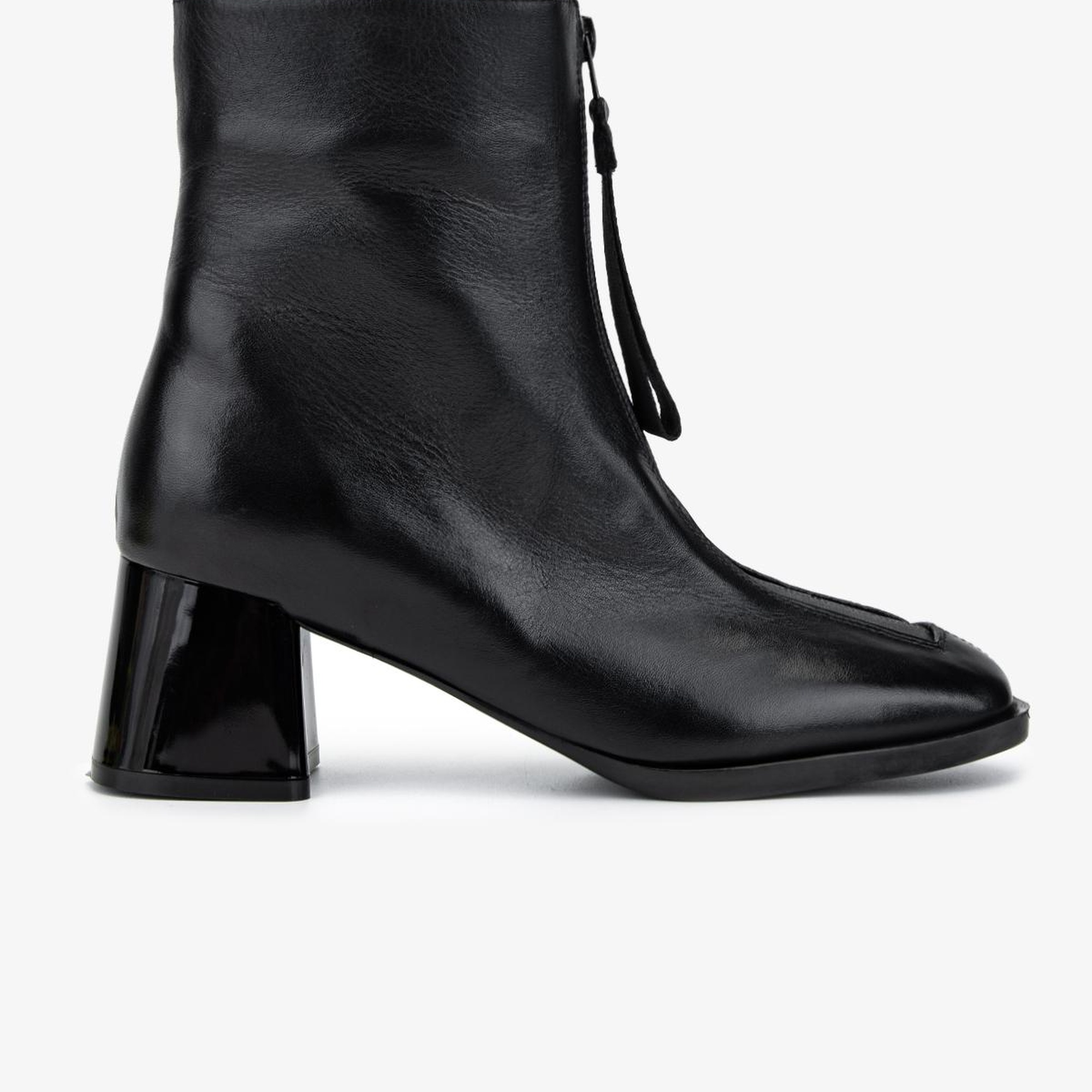 Valmenti Kadın Hakiki Deri Siyah Topuklu Bot