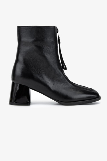  Valmenti Kadın Hakiki Deri Siyah Topuklu Bot