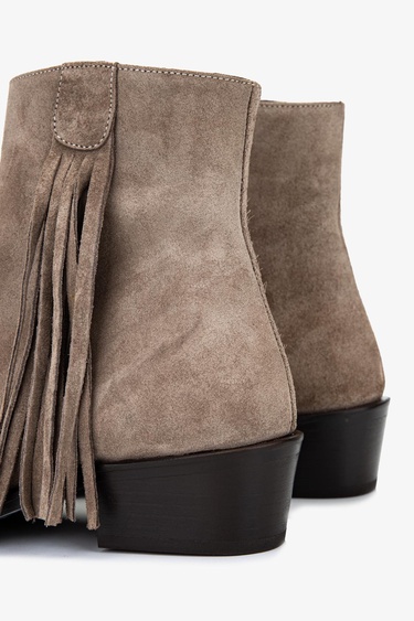  Valmenti Kadın Hakiki Deri Vizon Süet Topuklu Bot