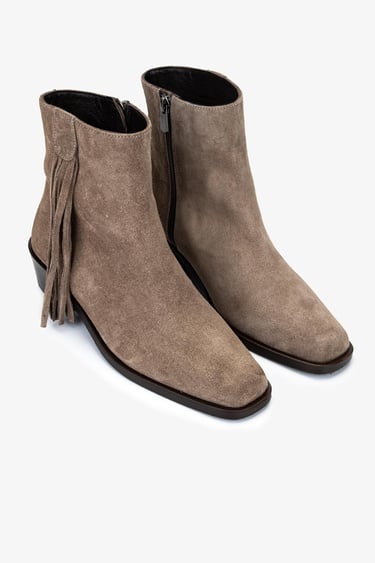  Valmenti Kadın Hakiki Deri Vizon Süet Topuklu Bot