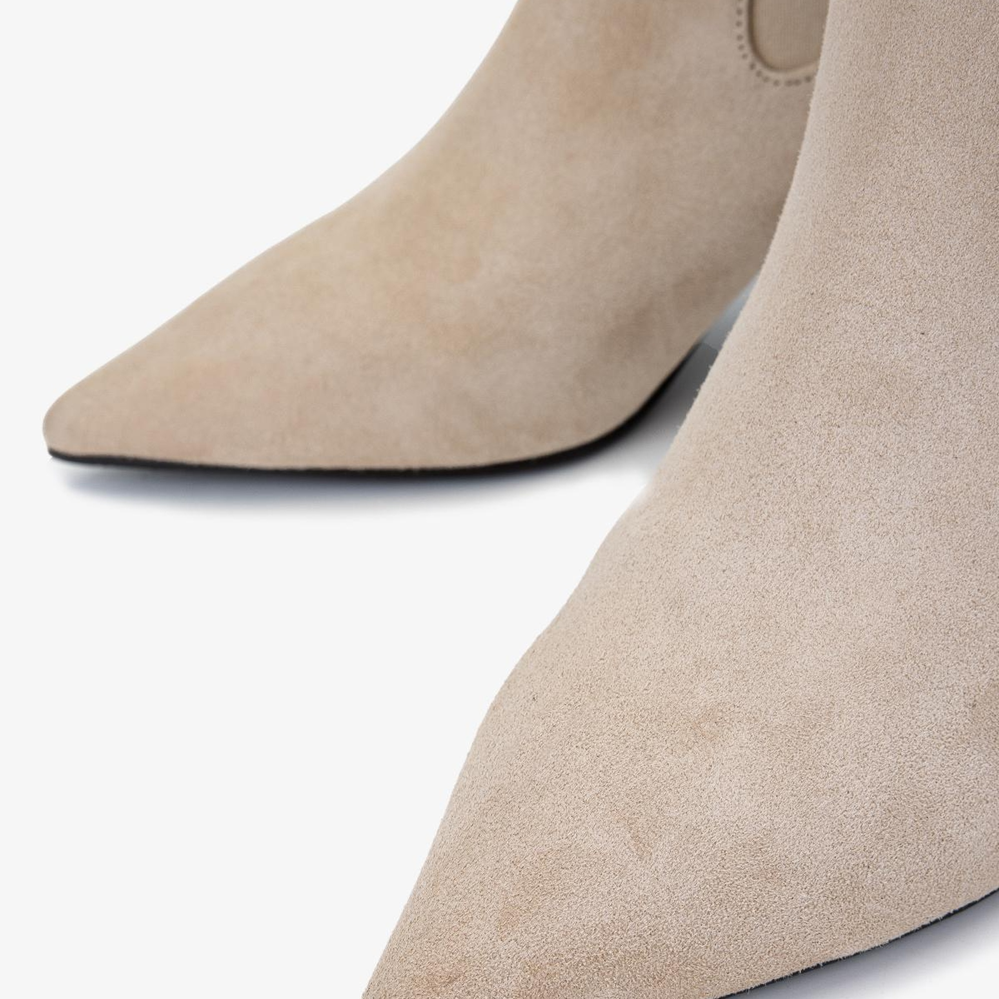 Valmenti Kadın Hakiki Deri Taş Süet Topuklu Bot