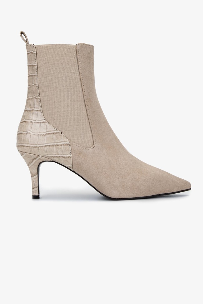  Valmenti Kadın Hakiki Deri Taş Süet Topuklu Bot