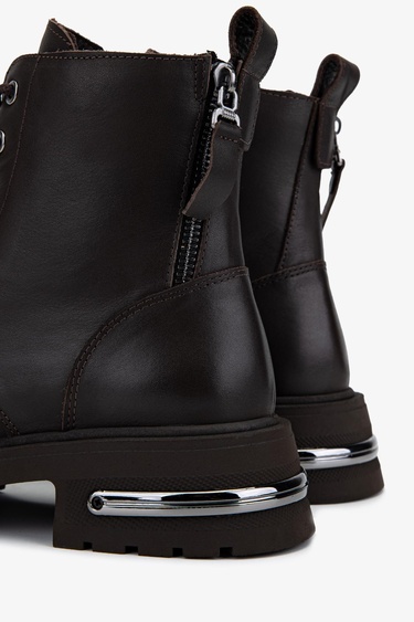  Valmenti Kadın Hakiki Deri Kahverengi Casual Bot