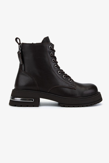  Valmenti Kadın Hakiki Deri Kahverengi Casual Bot