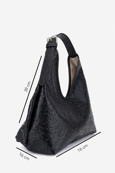  Valmenti Kadın Hakiki Deri Siyah Omuz Çanta