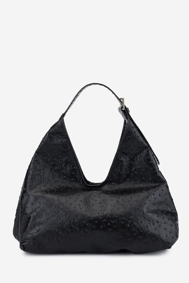  Valmenti Kadın Hakiki Deri Siyah Omuz Çanta